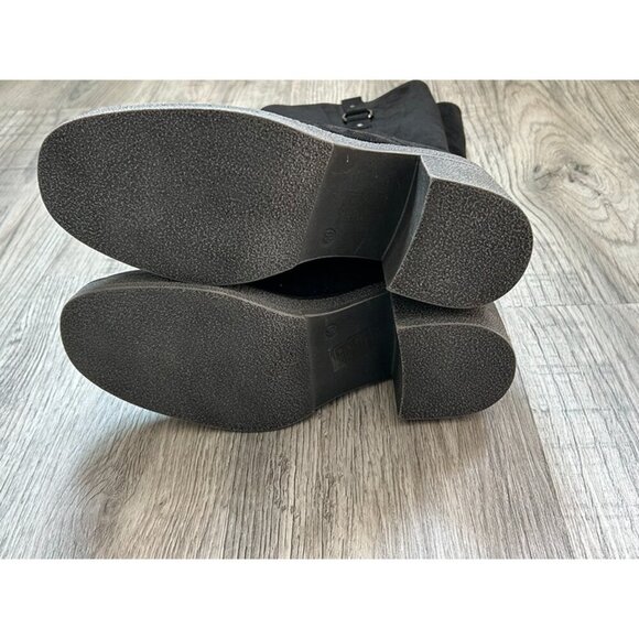 Patrizia Womens Black Microsuede Mid-Calf Chunky Heel Starlie Tall Boots Size 40 - Picture 7 of 11